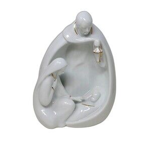 Apple Tree Design Fine Porcelain Nativity Holy Family Table Night Nite Lite